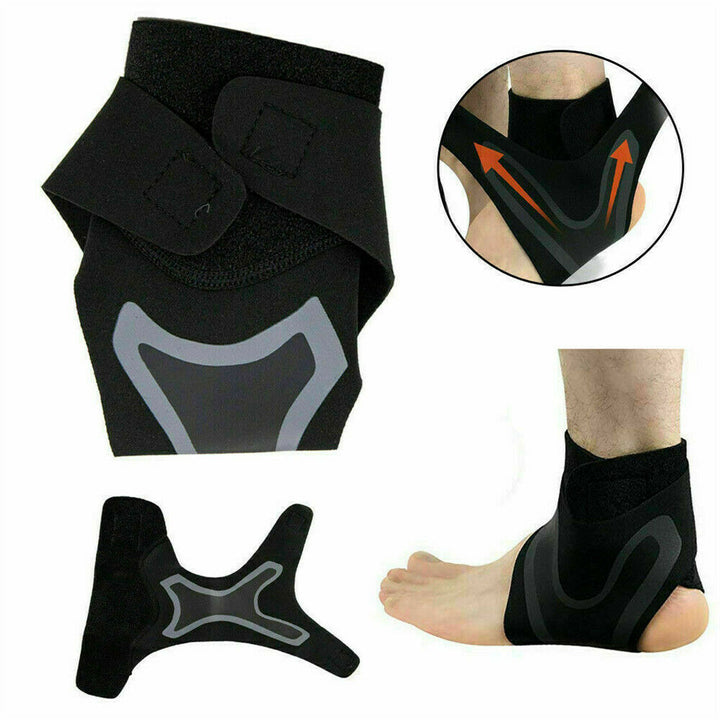 Comfortable Ankle Brace - FlexiGuard-Blue-Left-M-Nora Luxe