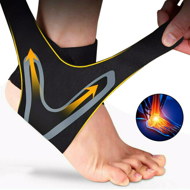 Comfortable Ankle Brace - FlexiGuard-Blue-Left-M-Nora Luxe