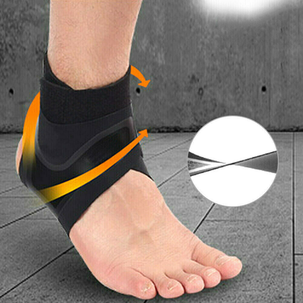 Comfortable Ankle Brace - FlexiGuard-Blue-Left-M-Nora Luxe