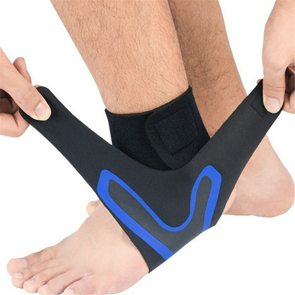 Comfortable Ankle Brace - FlexiGuard-Blue-Left-M-Nora Luxe