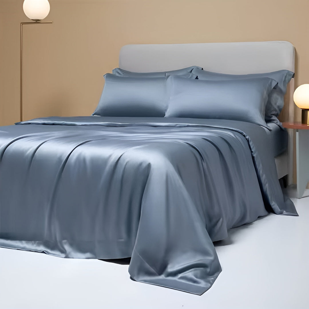 Comfortable Bamboo Duvet Cover - BambooDreams-Dark blue-59.06″ × 78.74″-Nora Luxe