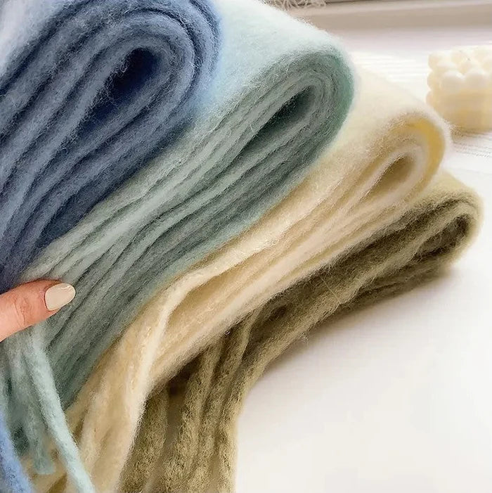 Comfortable Cashmere Scarf for Women - Eloise-White-Nora Luxe