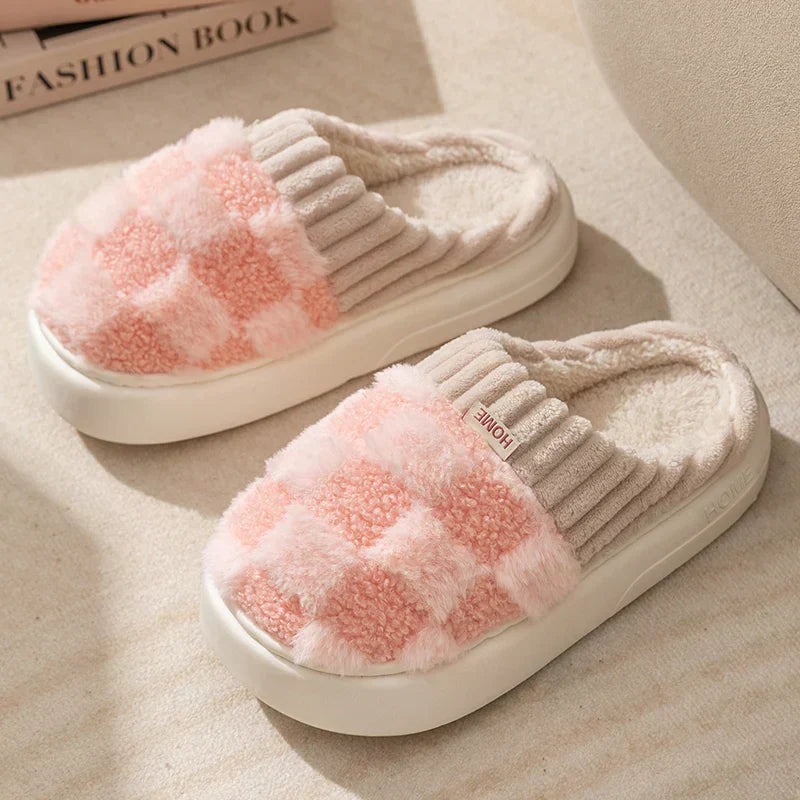Comfortable Cotton Slippers - Jesse-Pink-7.0-Nora Luxe