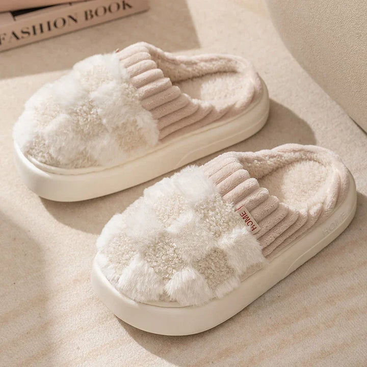 Comfortable Cotton Slippers - Jesse-White-7.0-Nora Luxe