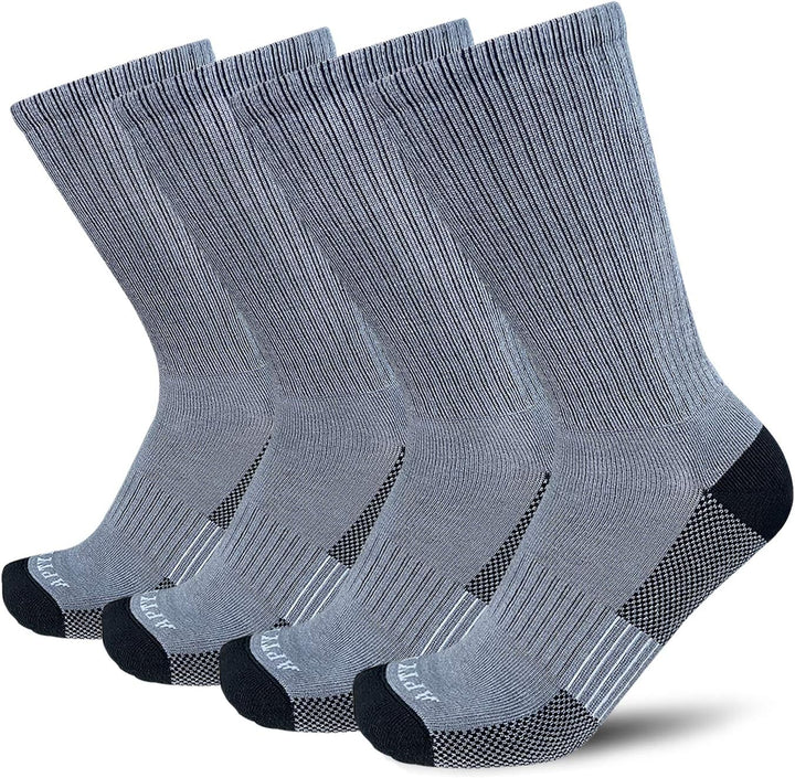 Comfortable Cotton Sports Socks (4 or 6 Pairs) - Lucas-Dark gray (4 pairs)-Nora Luxe