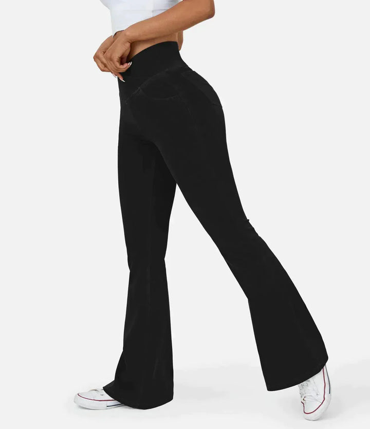 Comfortable Curvy High Waist Jeans - Aria-Black-XS-Nora Luxe