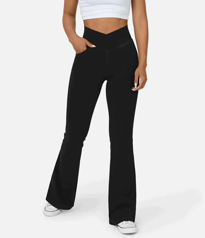 Comfortable Curvy High Waist Jeans - Aria-Light blue-XS-Nora Luxe