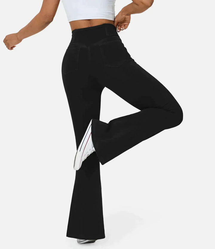 Comfortable Curvy High Waist Jeans - Aria-Light blue-XS-Nora Luxe