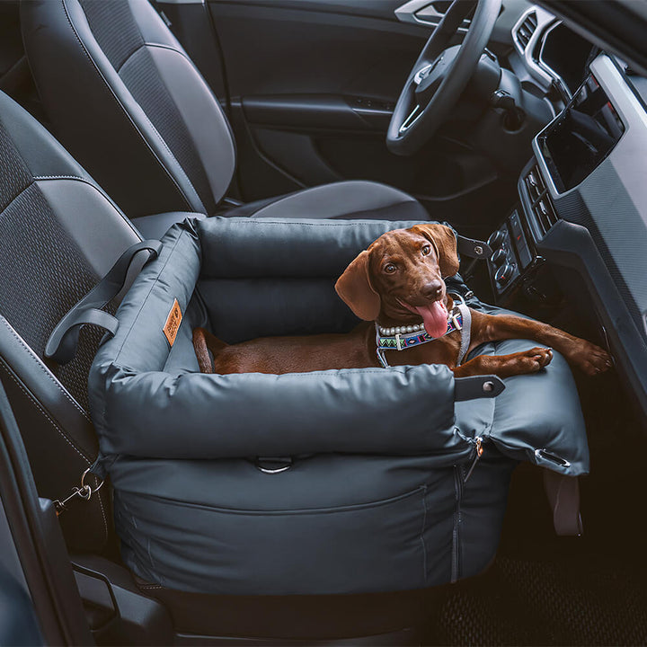 Comfortable Dog Car Seat - PawLuxury-Orange Green-Nora Luxe