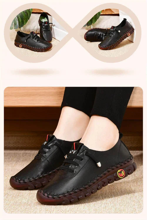 Comfortable Flat Women's Loafer – Ella-Black-4.5-The Livary