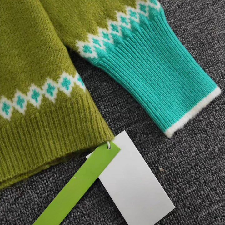 Comfortable Green Women's Sweater - Elin-S-Nora Luxe
