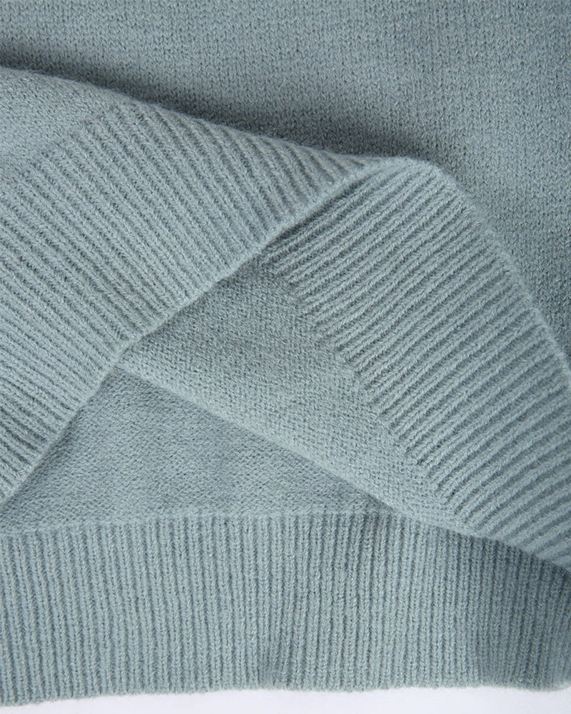 Comfortable knitted sweaters for women - CozyKnit-Blue-S-State of Style