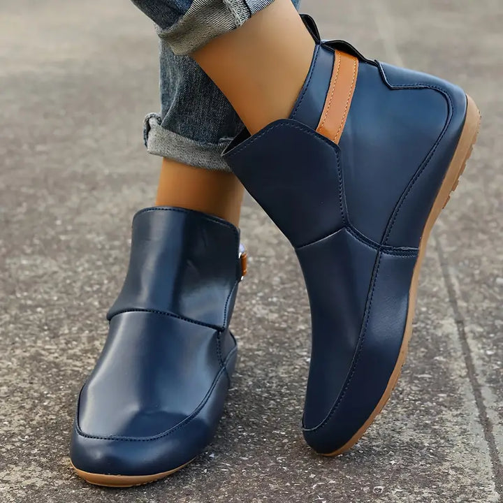 Comfortable Ladies Ankle Boots - ErgoFit-Green-3.5-Nora Luxe