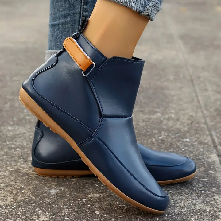 Comfortable Ladies Ankle Boots - ErgoFit-Green-3.5-Nora Luxe