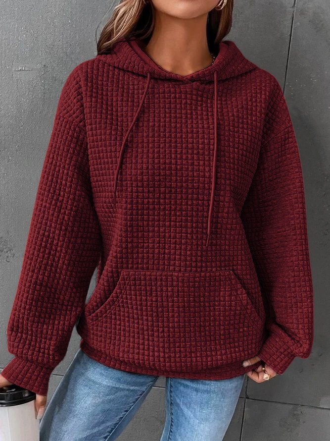 Comfortable Ladies Hoodie - Mia-Red-S-Nora Luxe