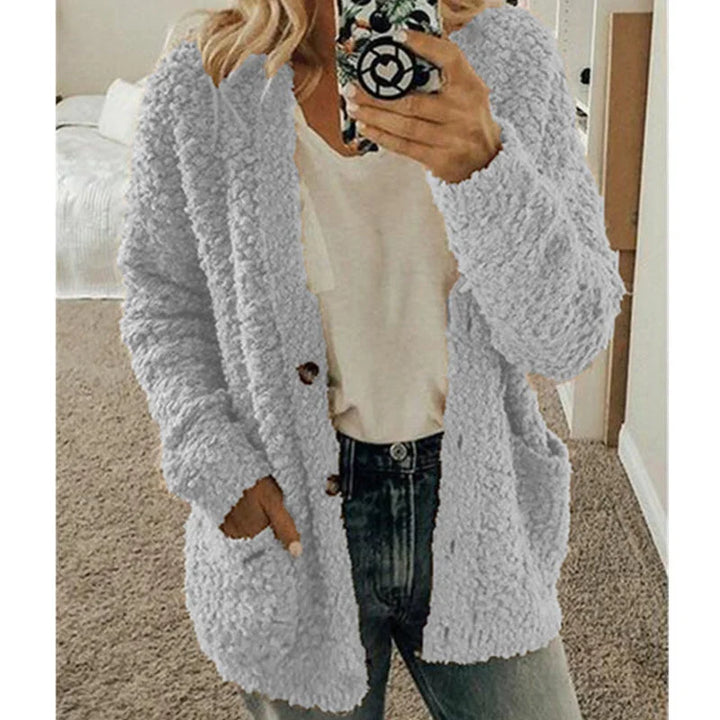 Comfortable Ladies Jacket - Lisa-Light Gray-S-Nora Luxe