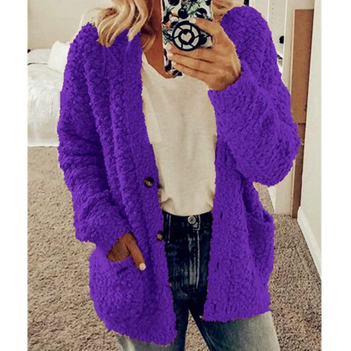 Comfortable Ladies Jacket - Lisa-Purple-S-Nora Luxe