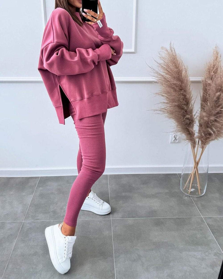Comfortable Ladies Loungewear Set - Mila-Pink-S-Nora Luxe