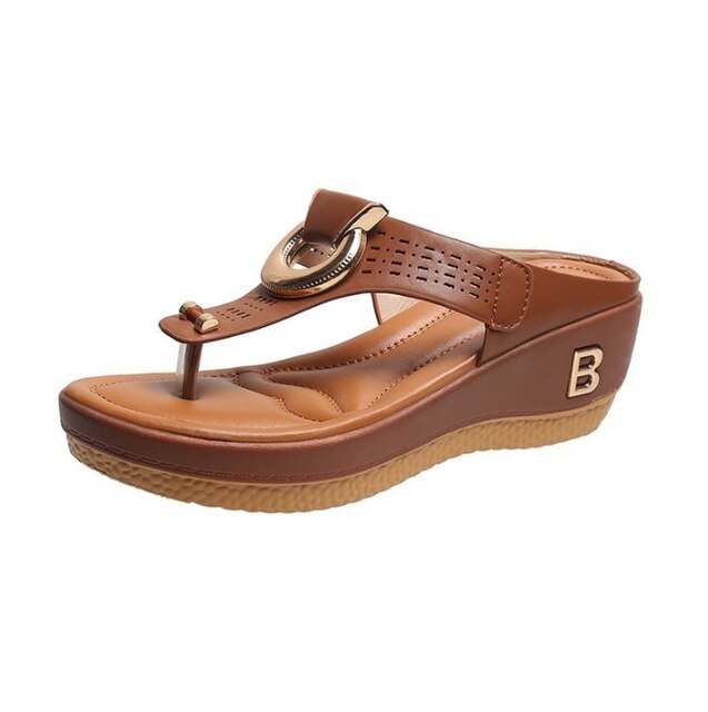 Comfortable Ladies' Sandals with Supportive Fit – Talia-Cream-3-State of Style