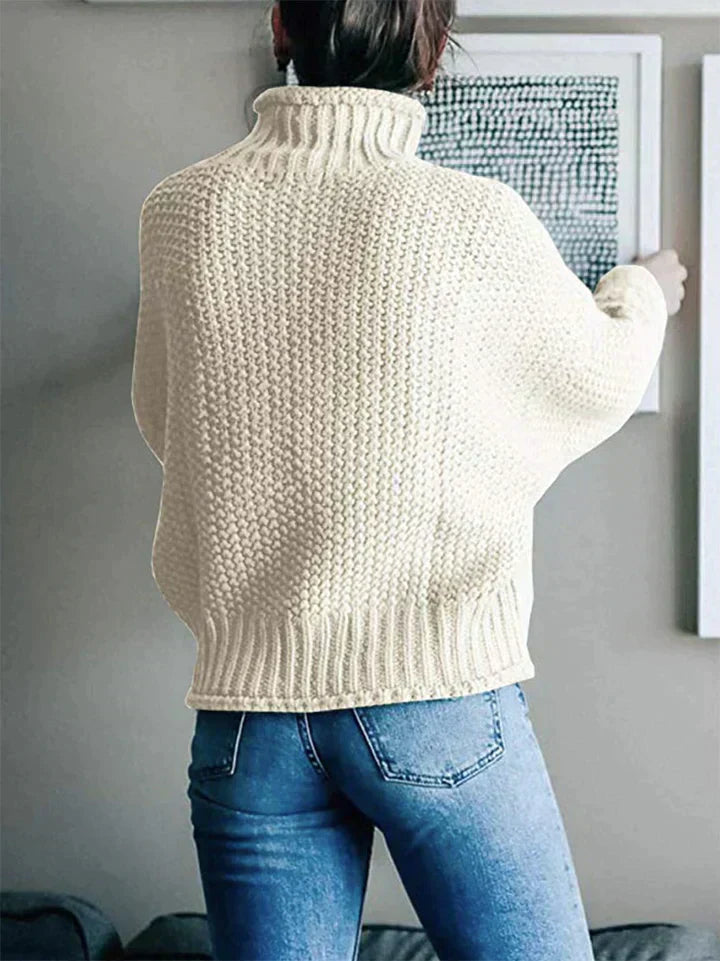 Comfortable Ladies' Sweater - Mia-Beige-S-Nora Luxe