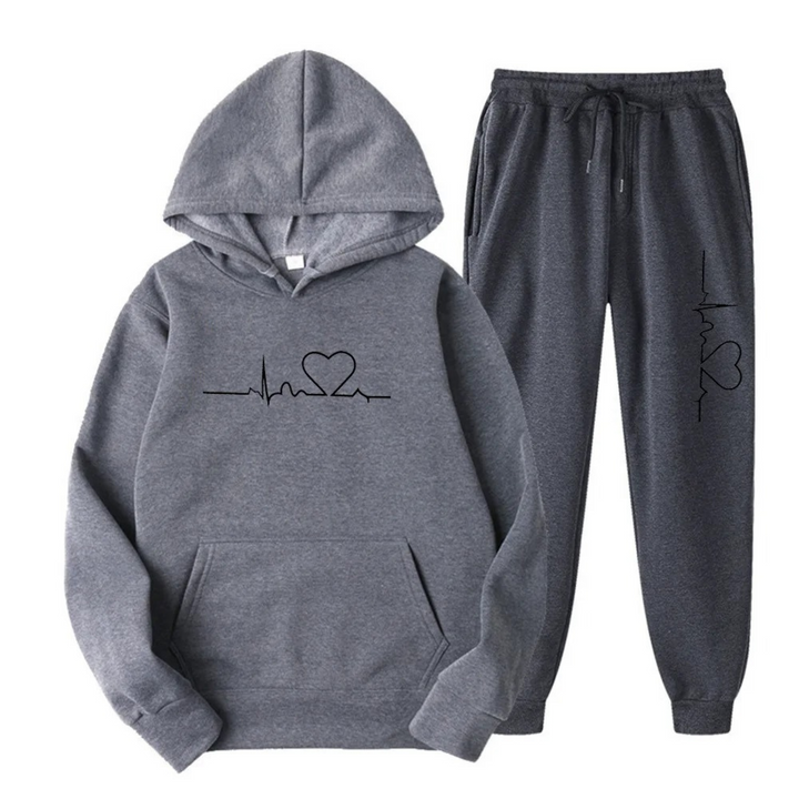 Comfortable Ladies Training Suit - Lyra-Gray-S-Nora Luxe