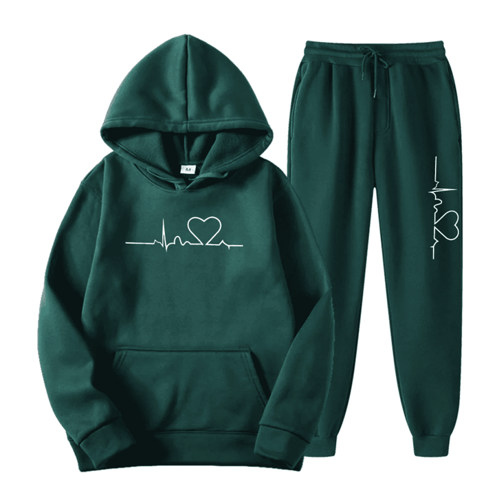 Comfortable Ladies Training Suit - Lyra-Green-S-Nora Luxe