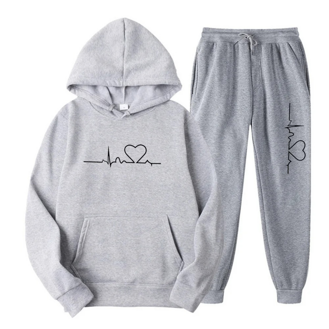 Comfortable Ladies Training Suit - Lyra-Light Gray-S-Nora Luxe