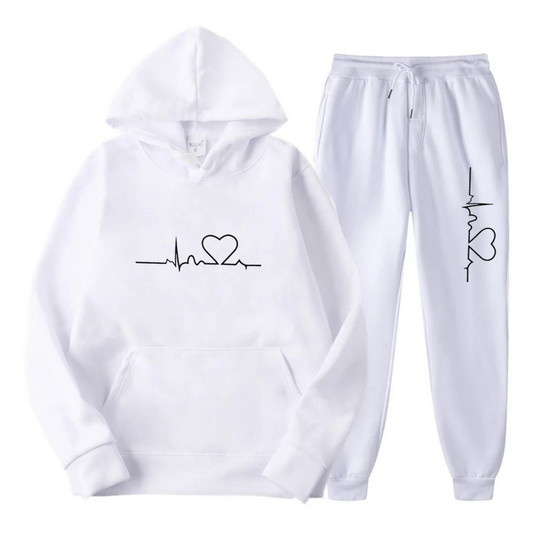 Comfortable Ladies Training Suit - Lyra-White-S-Nora Luxe
