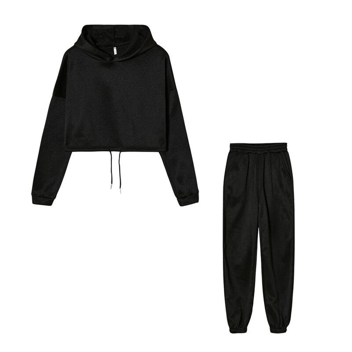 Comfortable Ladies Training Suit - Serena-Black-S-Nora Luxe