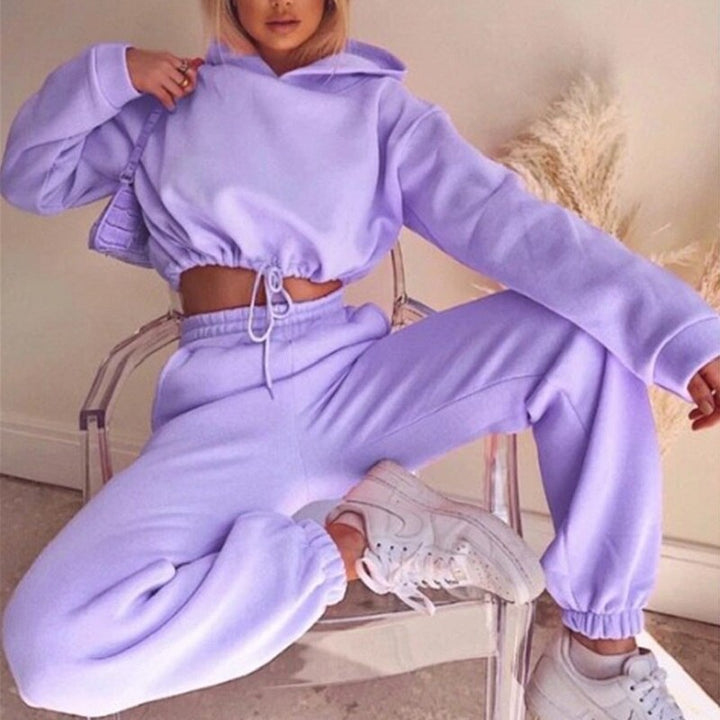 Comfortable Ladies Training Suit - Serena-Lavender-S-Nora Luxe