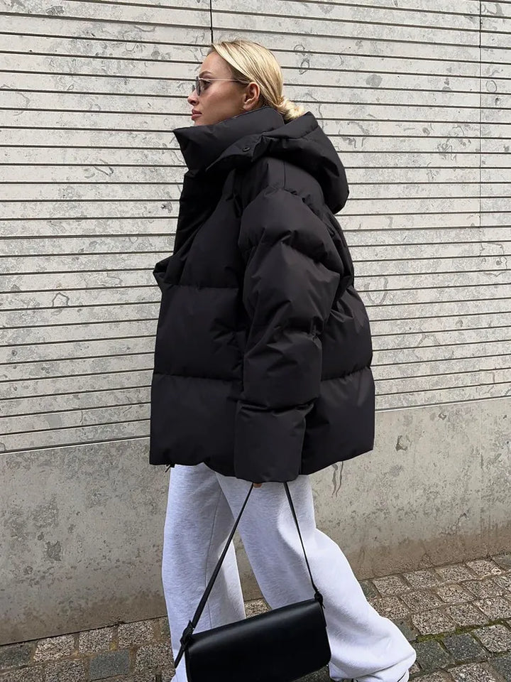 Comfortable Ladies Winter Coat - Aurora Luxe-Gray-S-Nora Luxe