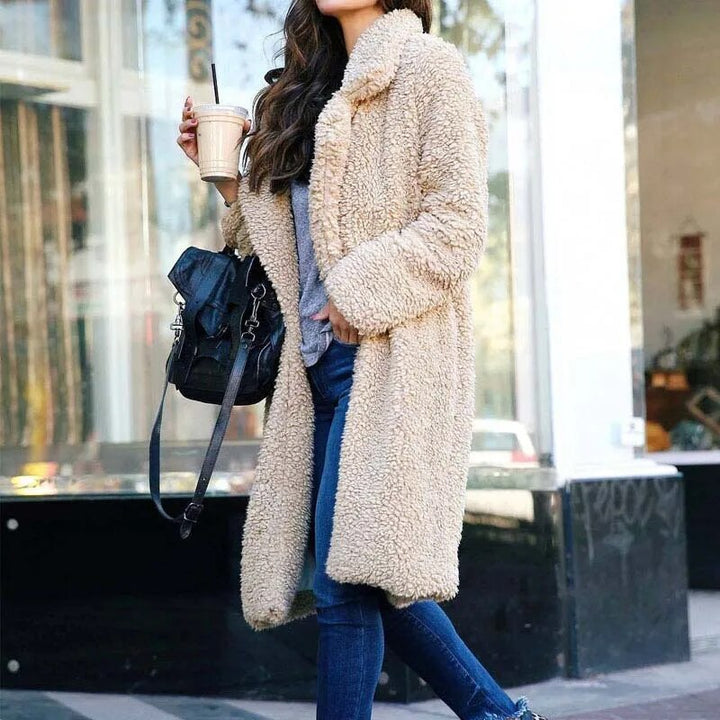 Comfortable Ladies Winter Coat - Mila-Dark Gray-S-Nora Luxe
