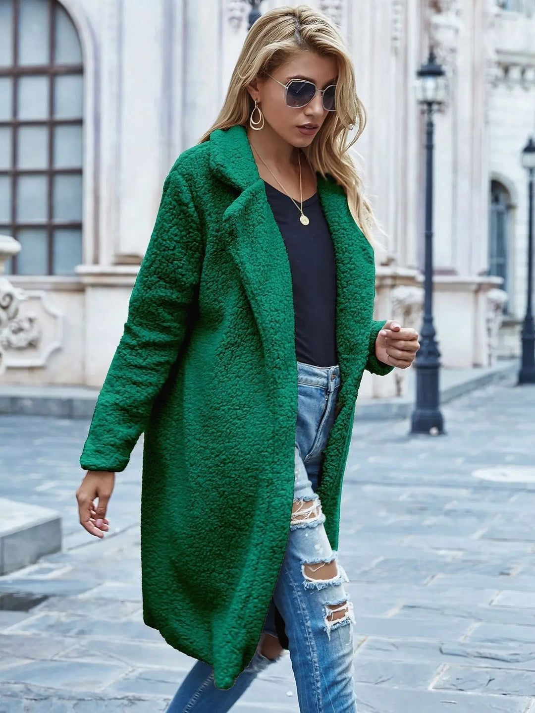 Comfortable Ladies Winter Coat - Mila-Green-S-Nora Luxe