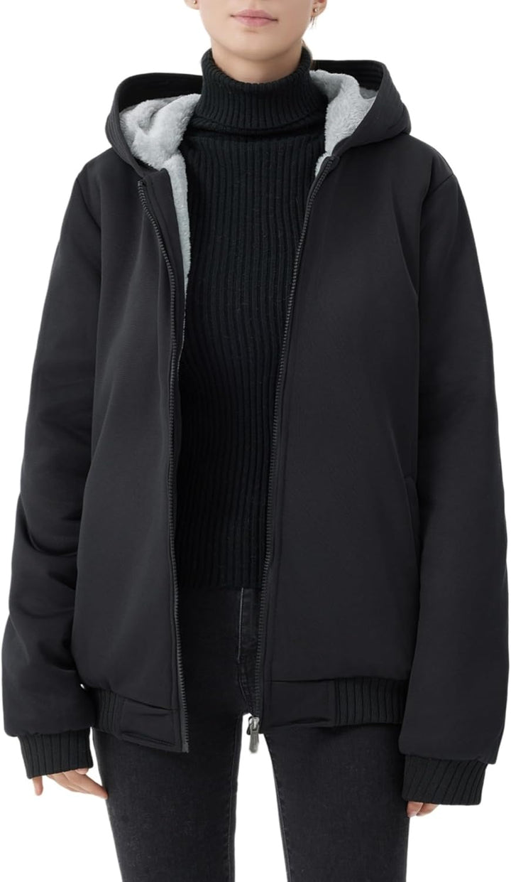 Comfortable Ladies Winter Fleece Vest - Gemma-Black-S-Nora Luxe