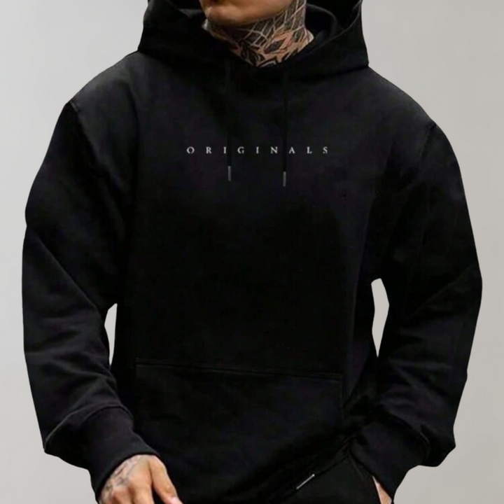 Comfortable Men's Hoodie - Mika-Black-S-Nora Luxe