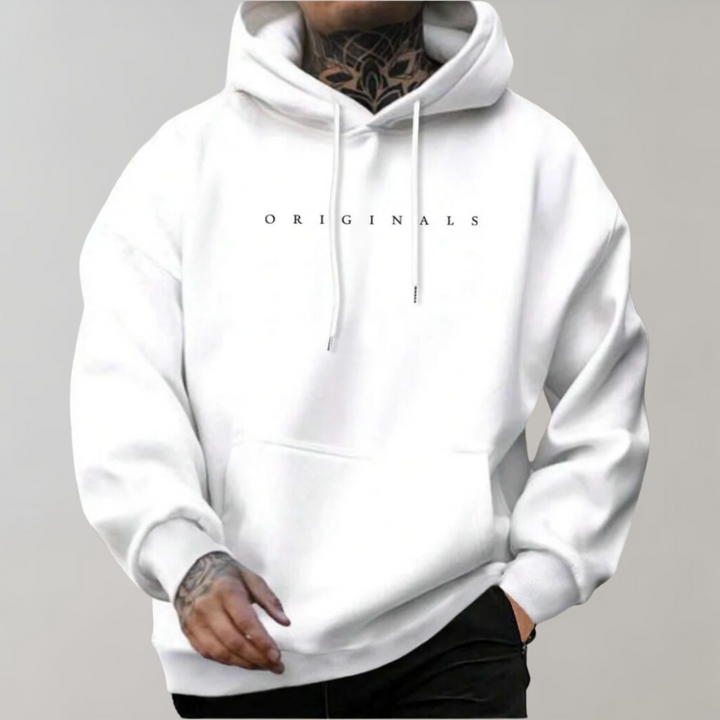 Comfortable Men's Hoodie - Mika-White-S-Nora Luxe