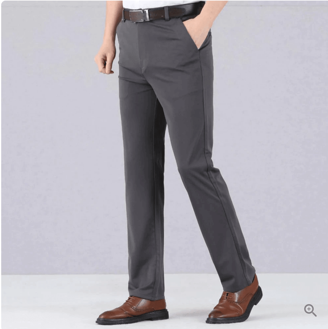 Comfortable Men's Stretch Trousers - Oliver-Blue-29-Nora Luxe