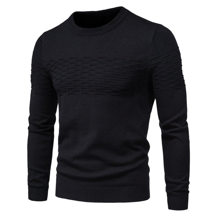Comfortable Men's Sweater - Lorenzo-Black-M-Nora Luxe