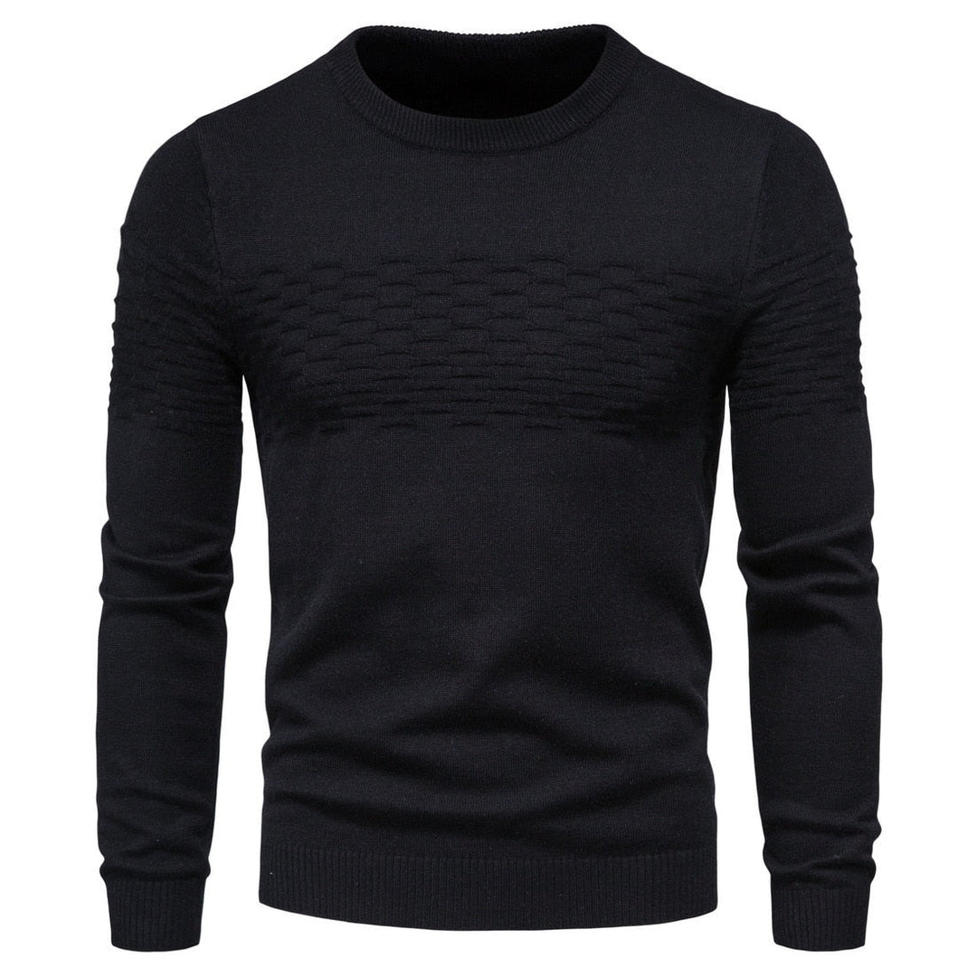 Comfortable Men's Sweater - Lorenzo-Black-M-Nora Luxe