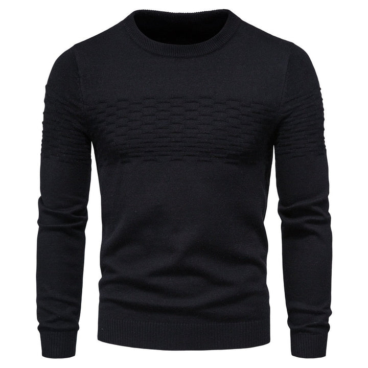 Comfortable Men's Sweater - Lorenzo-Black-M-Nora Luxe