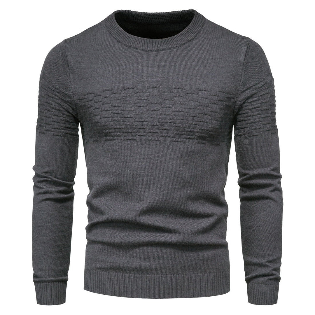 Comfortable Men's Sweater - Lorenzo-Dark Gray-M-Nora Luxe
