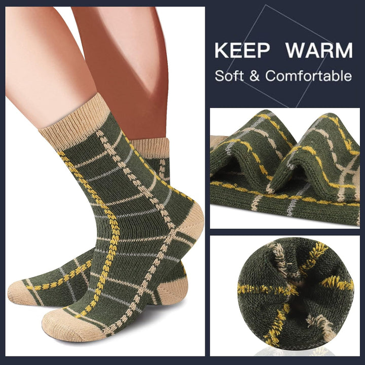 Comfortable Men's Thermal Socks (5 Pairs) - Kevin-Multicolored 1-Nora Luxe