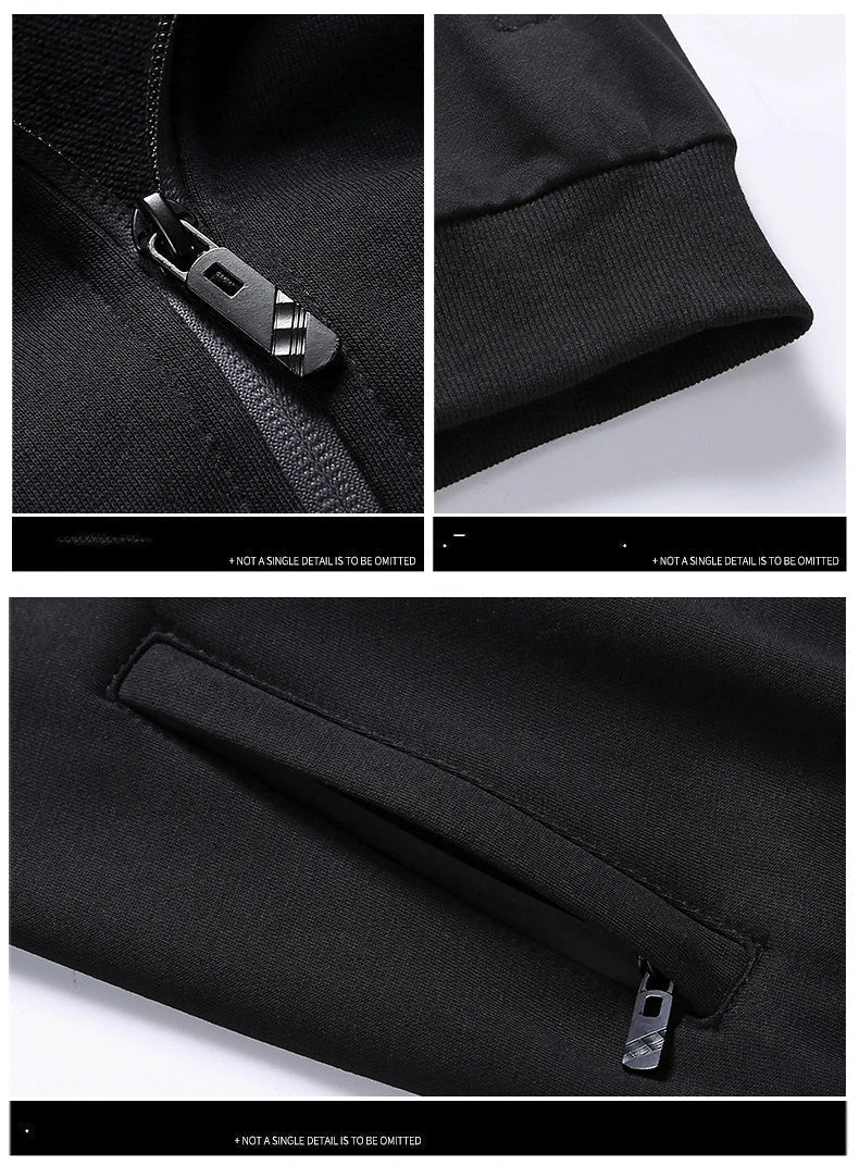 Comfortable Men's Tracksuit - Hunter-Black-S-Nora Luxe