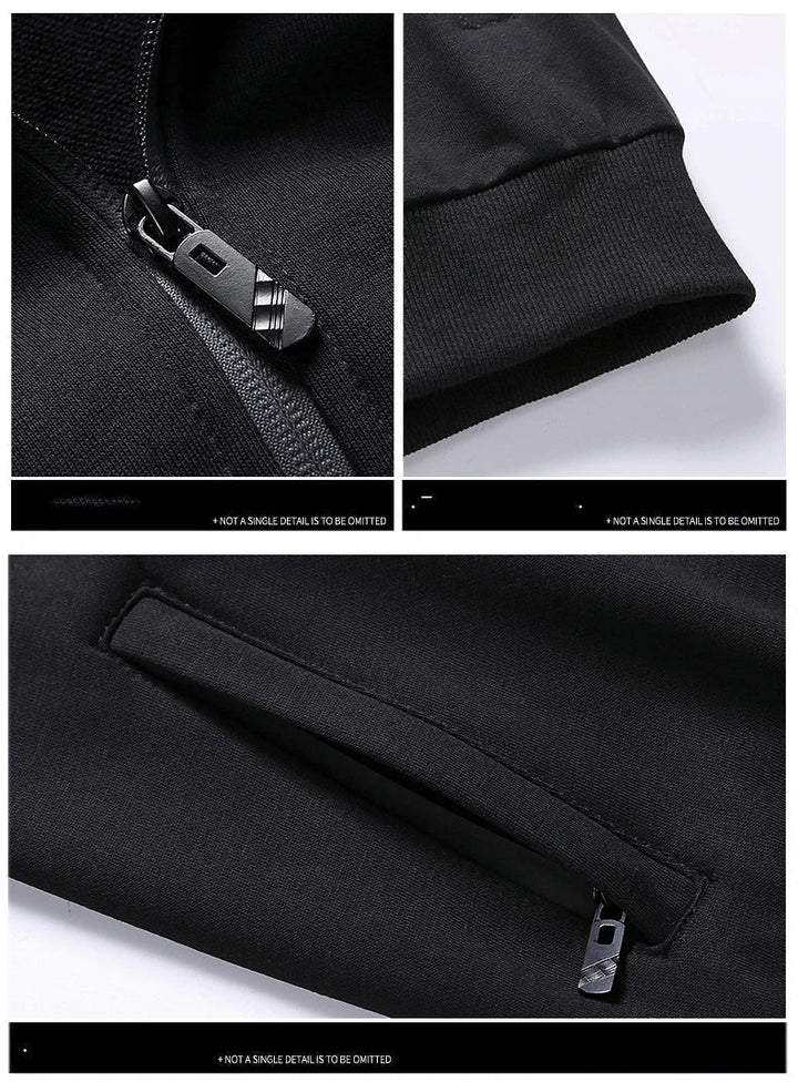 Comfortable Men's Tracksuit - Hunter-Black-S-Nora Luxe