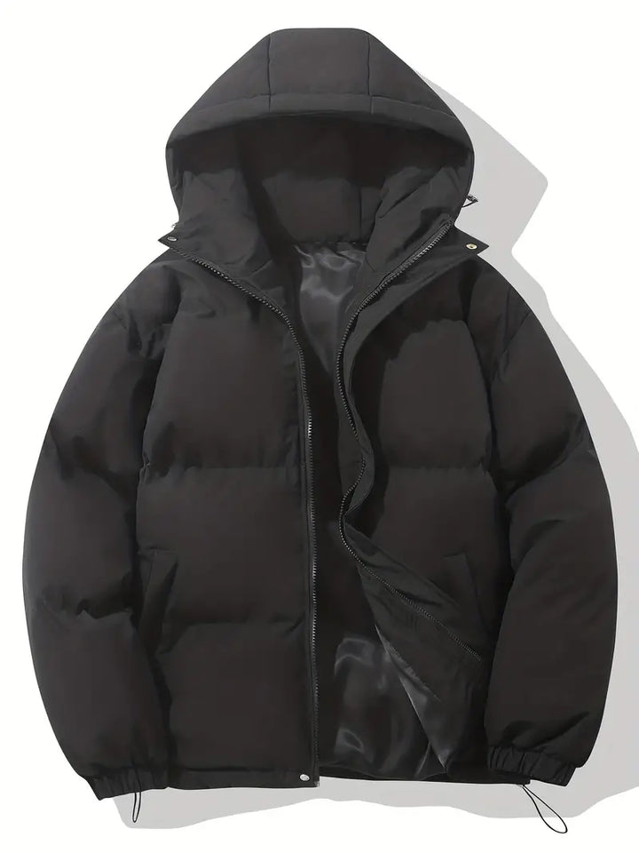 Comfortable Men's Winter Jacket - Ruben-Black-M-Nora Luxe