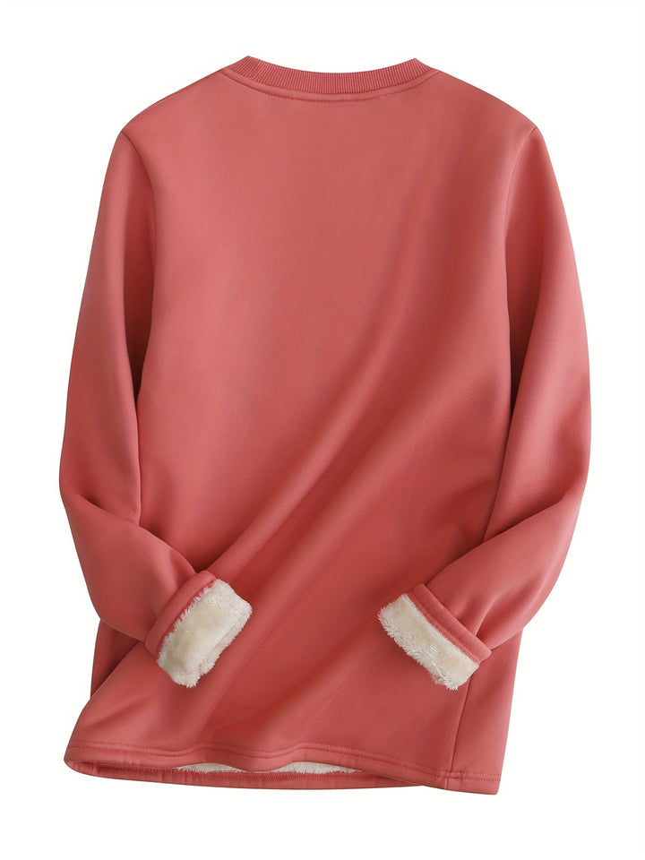 Comfortable Oversized Women's Sweatshirt - Elina-Brown-S-Nora Luxe