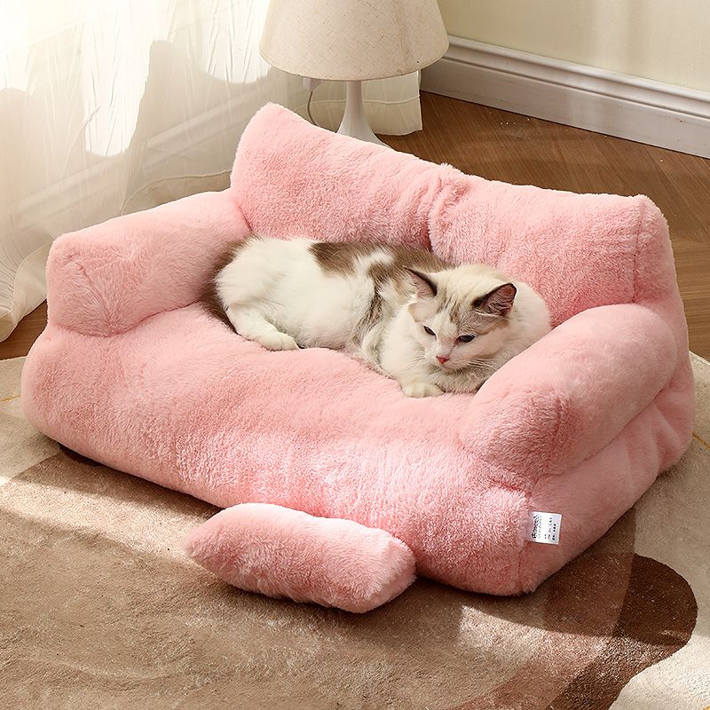 Comfortable Pet Sofa - ComfortNest-Khaki-M - 21.65 inches-Nora Luxe