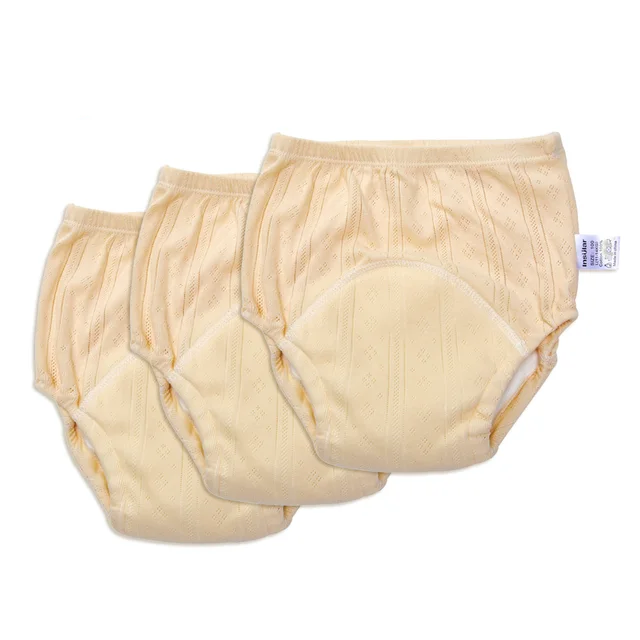 Comfortable Potty Training Underwear - TotTrainer-Beige (3 Pieces)-Medium (17.6–24.3 lbs)-Nora Luxe