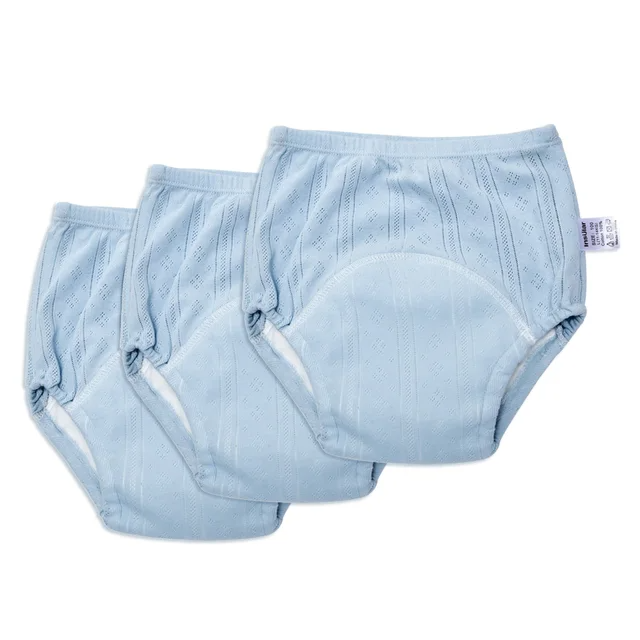 Comfortable Potty Training Underwear - TotTrainer-Blue (3 Pieces)-Medium (17.6–24.3 lbs)-Nora Luxe