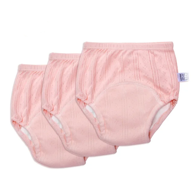 Comfortable Potty Training Underwear - TotTrainer-Pink (3 Pieces)-Medium (17.6–24.3 lbs)-Nora Luxe